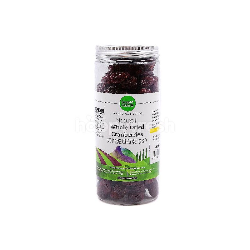 SIMPLY NATURAL NATURAL WHOLE DRIED CRANBERRY